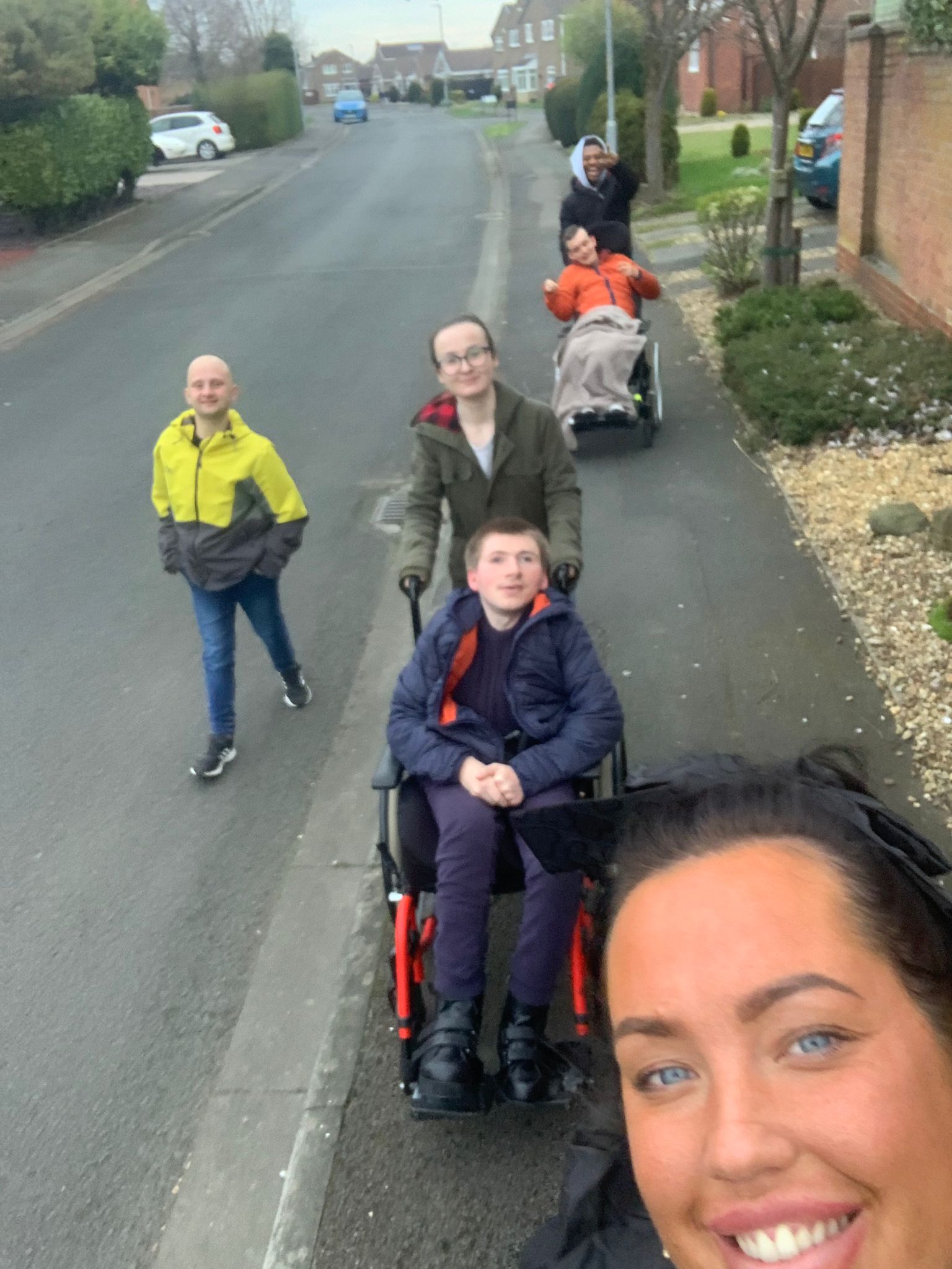 People going for a walk